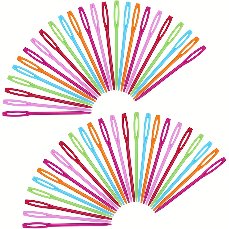 50PCS Plastic Sewing Needles (7cm/9cm), Plastic Needles for Yarn and Craft  Large Eye Plastic Yarn Needles for Kids Plastic Embroidery Needles for DIY  Sewing Handmade Crafts : : Home & Kitchen