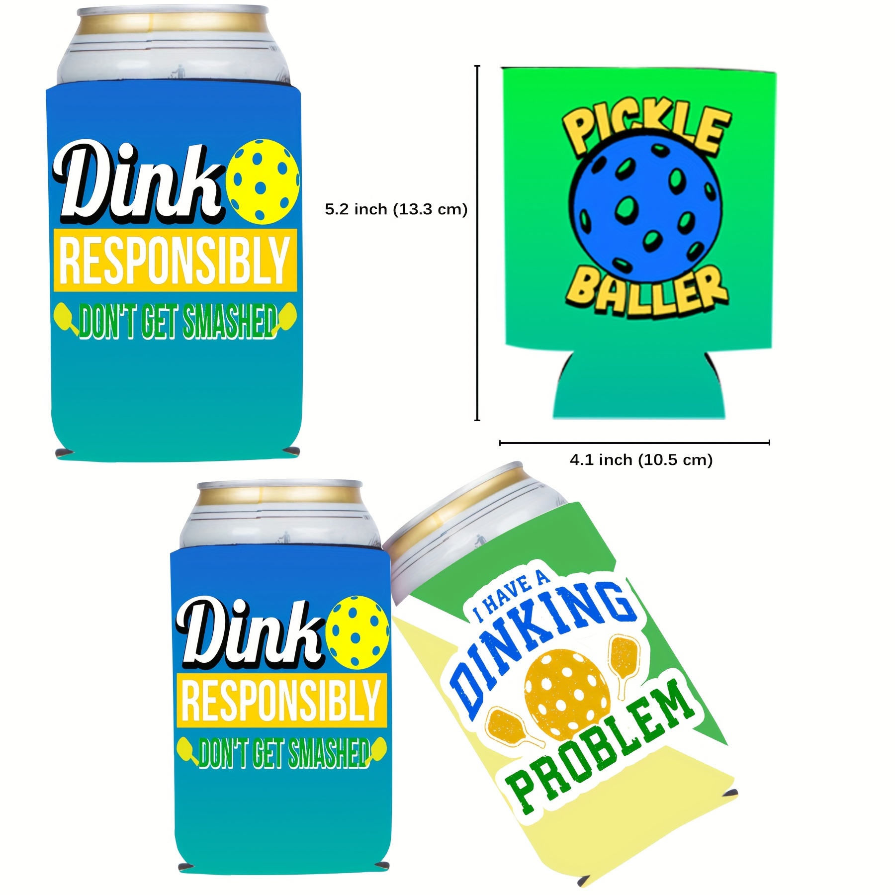 Pickleball Classic Can Cooler (12oz)