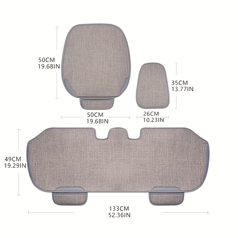 Automotive Seat Cushion Four Seasons Universal Seat Cushion Single Butt  Cushion Car Linen Back Seat - Temu