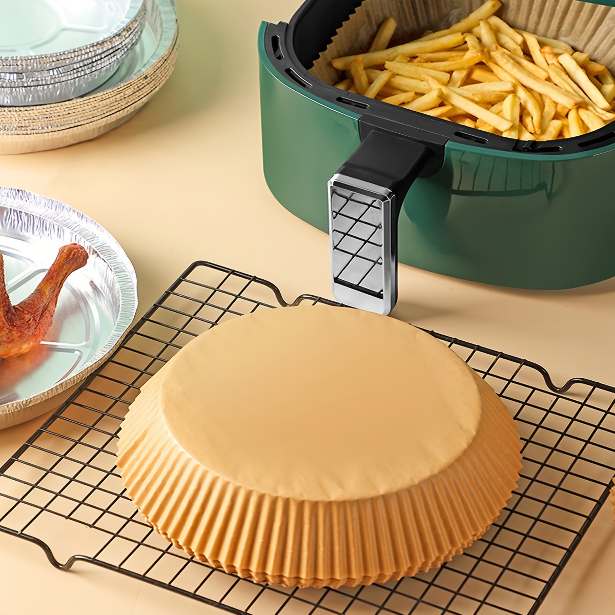 Kitchen Air Fryer Paper, Bake Oil-absorbing Papers Air Fryer