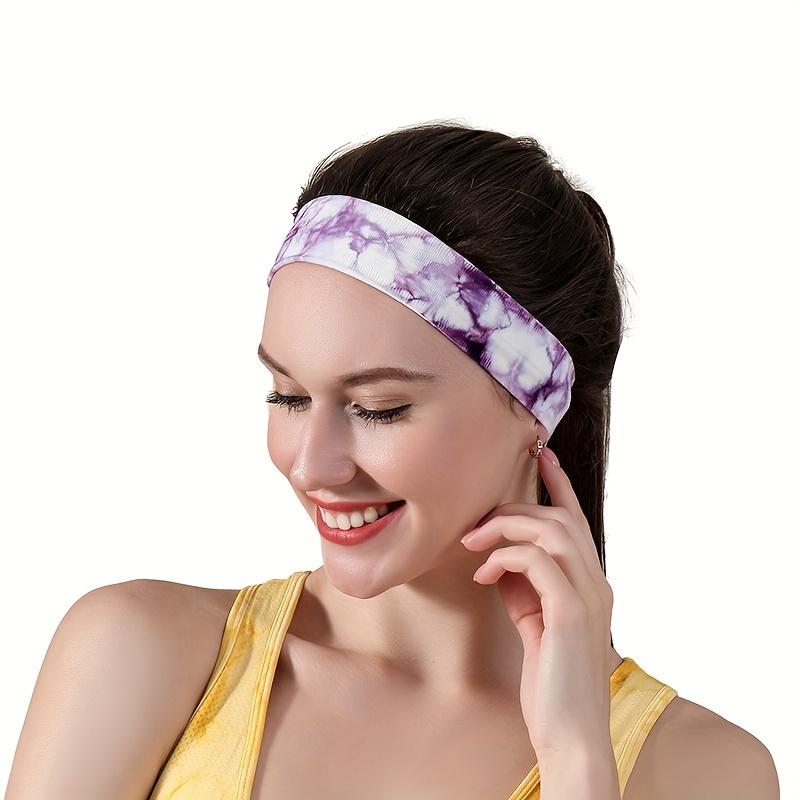 Yoga Band Hair Sweat Sports Silicone Tie dye Non slip Band - Temu