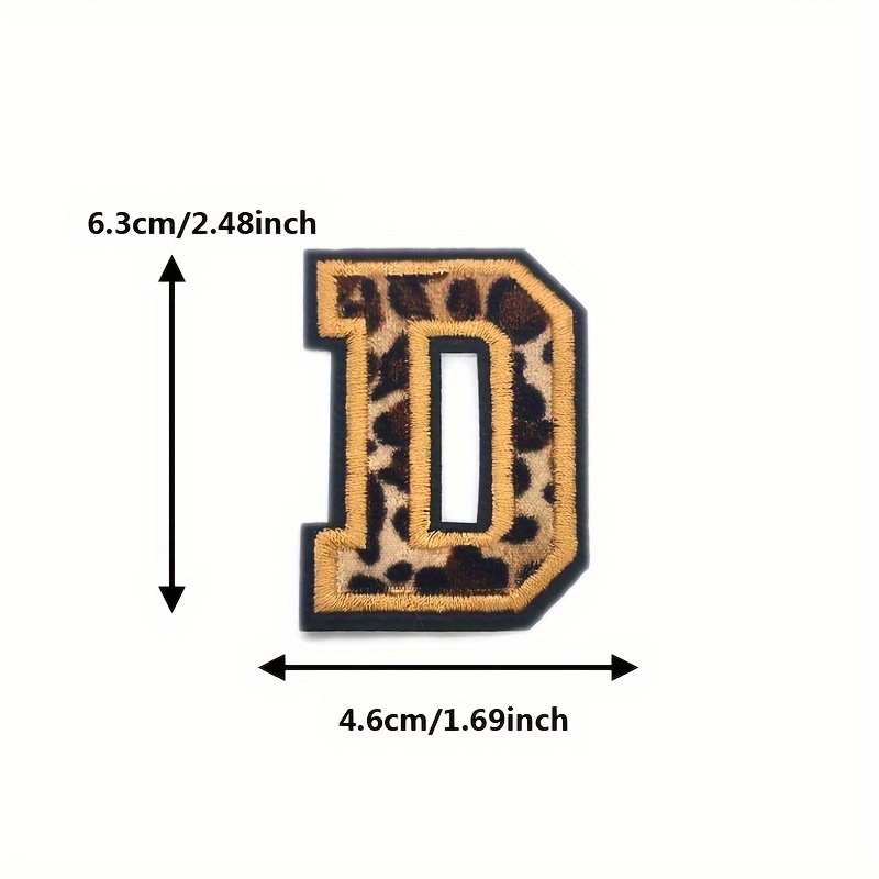  2 PCS 2.4 Inches Chenille Letter Patches for DIY Supplies, Iron  on Letters for Fabric Clothing/Hat/Bag, A-Z Varsity Letters Iron on Patches  - White, Letter O