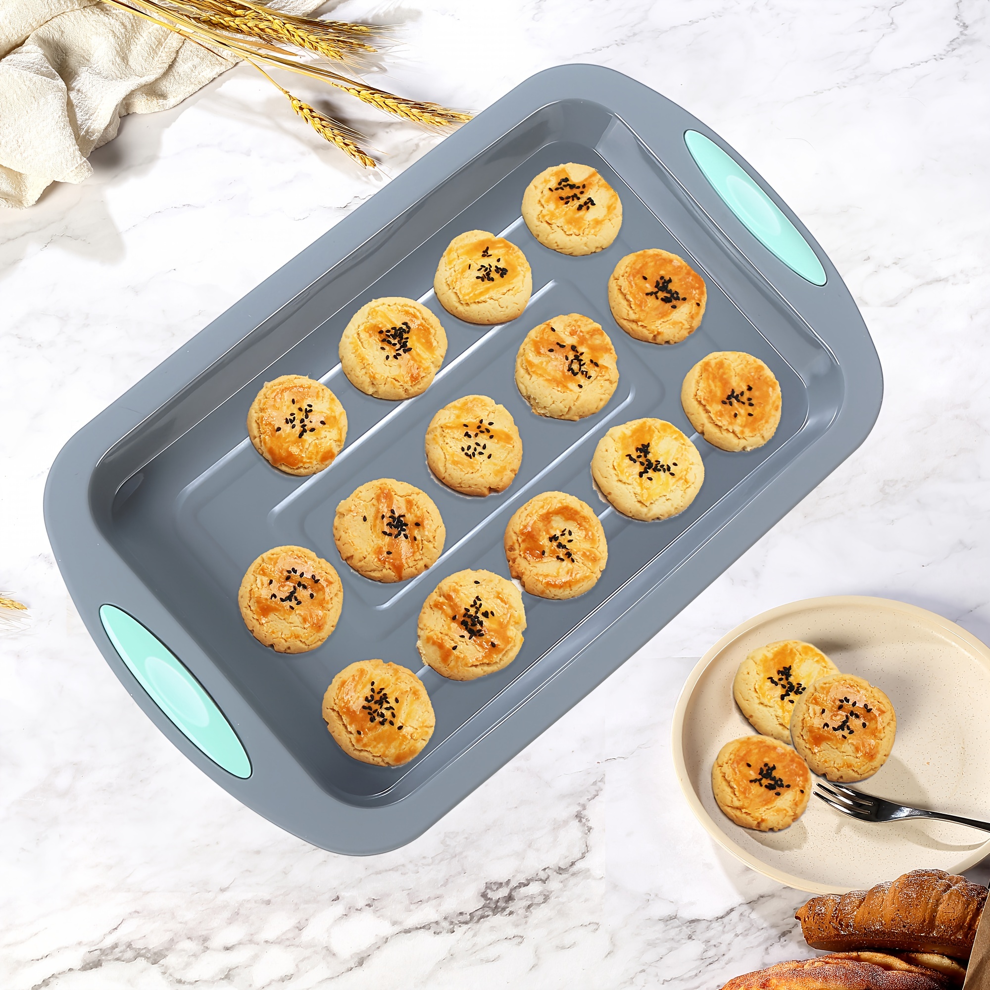  To encounter 41 Pieces Silicone Baking Pan Set, Silicone Cake  Molds, Baking Sheet, Donut Pan, Silicone Muffin Pan with 36 Pack Silicone  Baking Cups, Dishwasher Safe: Home & Kitchen