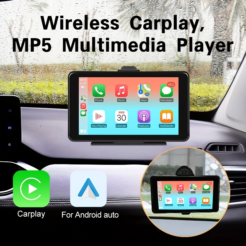 Portable Wireless Carplay Motorcycle Android Auto Ips Touch - Temu United  Kingdom