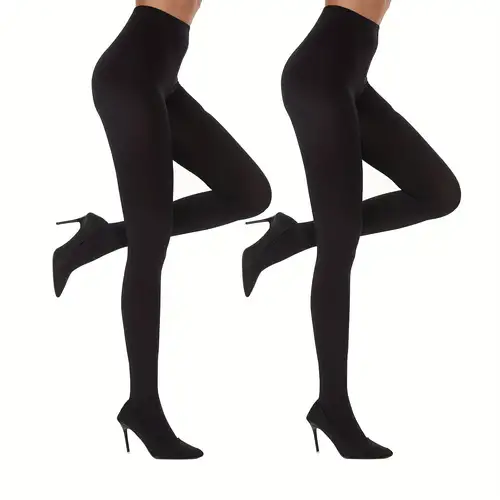 Women Sexy Opaque Tights Solid Color Pantyhose Footed Stockings Autumn  Hosiery A