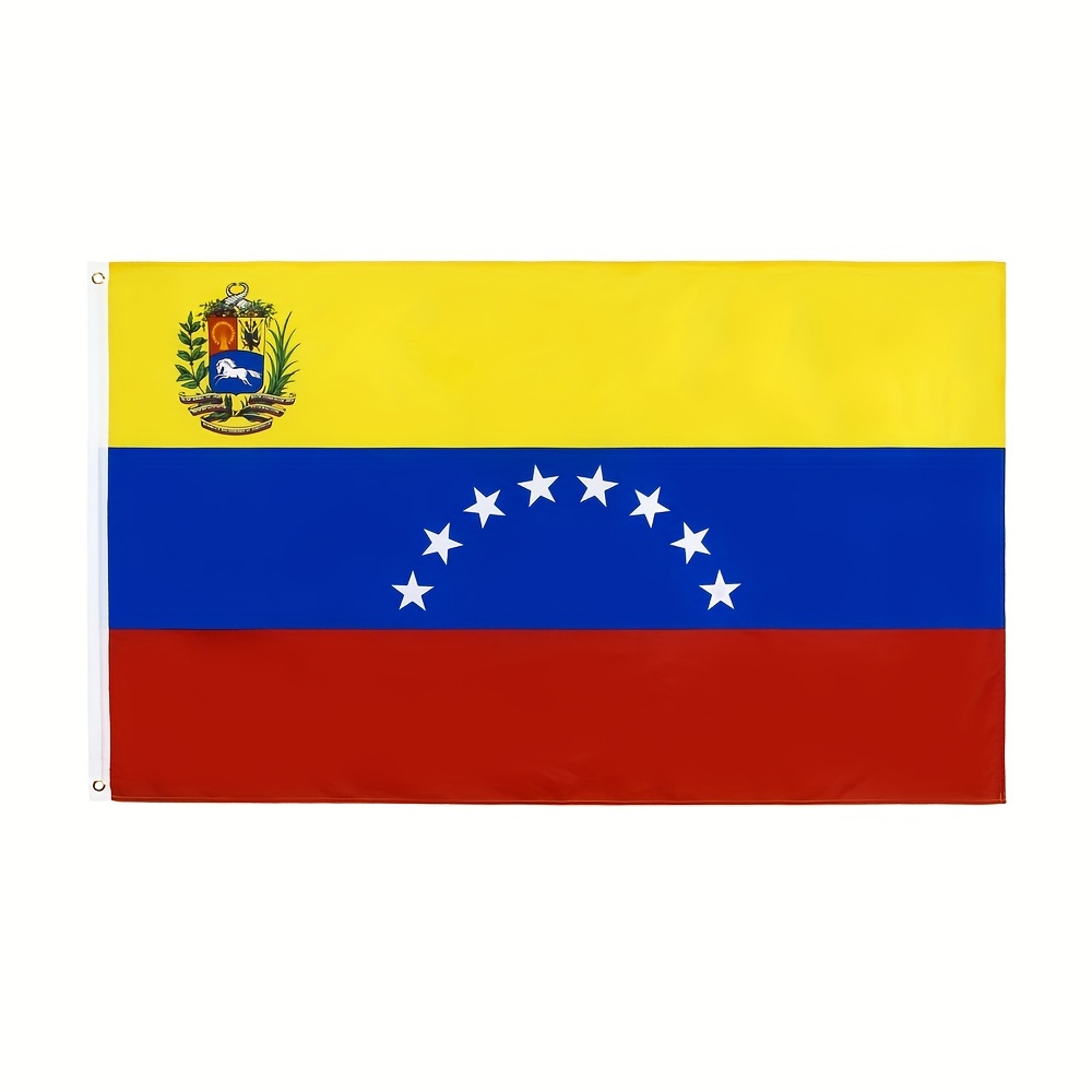 

1pc 8 Stars Ve Ven Venezuela Flag Republic Of Venezuela Flag, National Flag Decoration, Outdoor Holiday Decoration, Yard Decoration, Theme Party Decoration