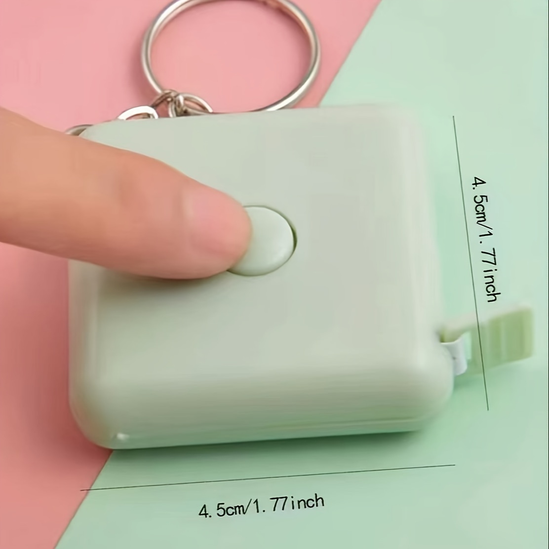 Retractable Soft Ruler Tape Measure Keychain Body Measuring - Temu