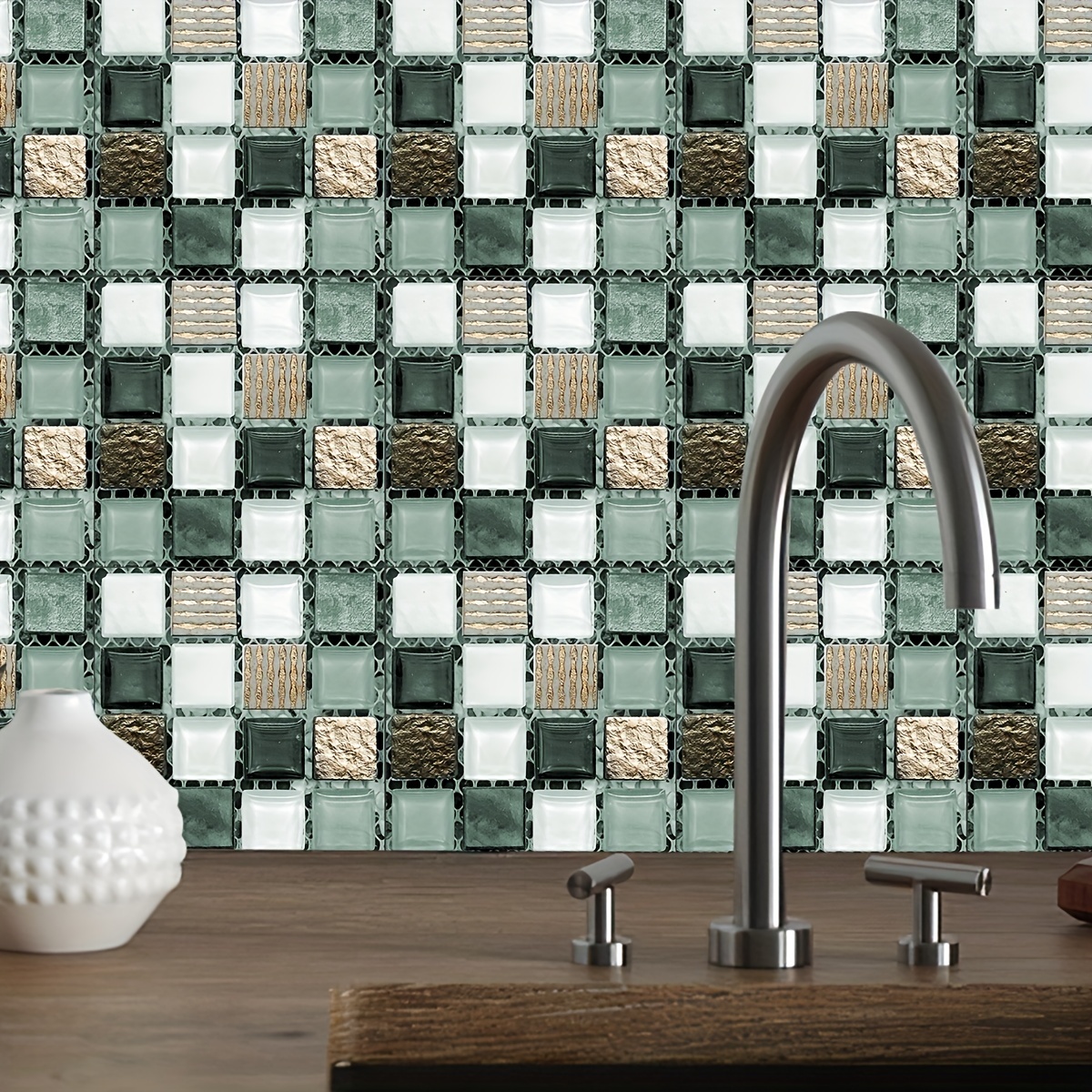 Adesivo per piastrelle Mosaic Tiles Blue Gray