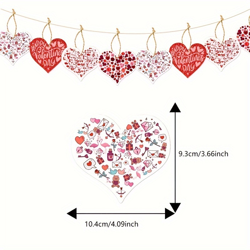 Set, Valentines Day Decoration Hanging Love, Valentines Decorations For  Office, Valentines Day Decorations For The Home | Hanging Heart  Decorations, V