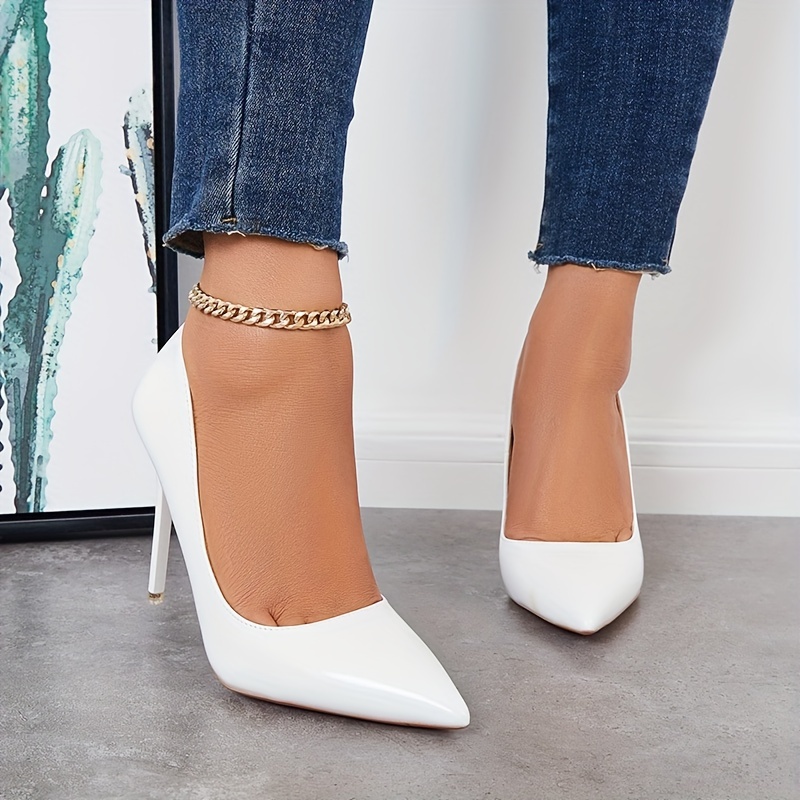 Women's Classic High Heels Patent Leather Stiletto Pumps