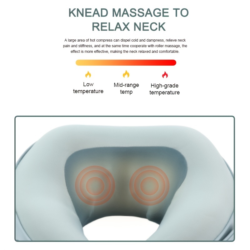 Wireless Heat Compress Pain Relief Neck Shoulder Massage Machine