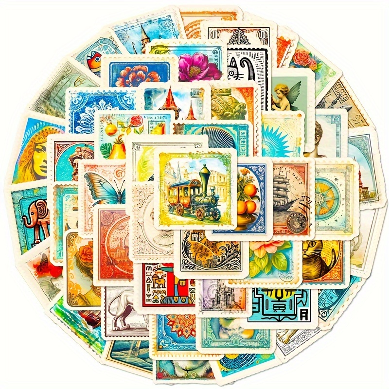 Retro Stamp Stickers