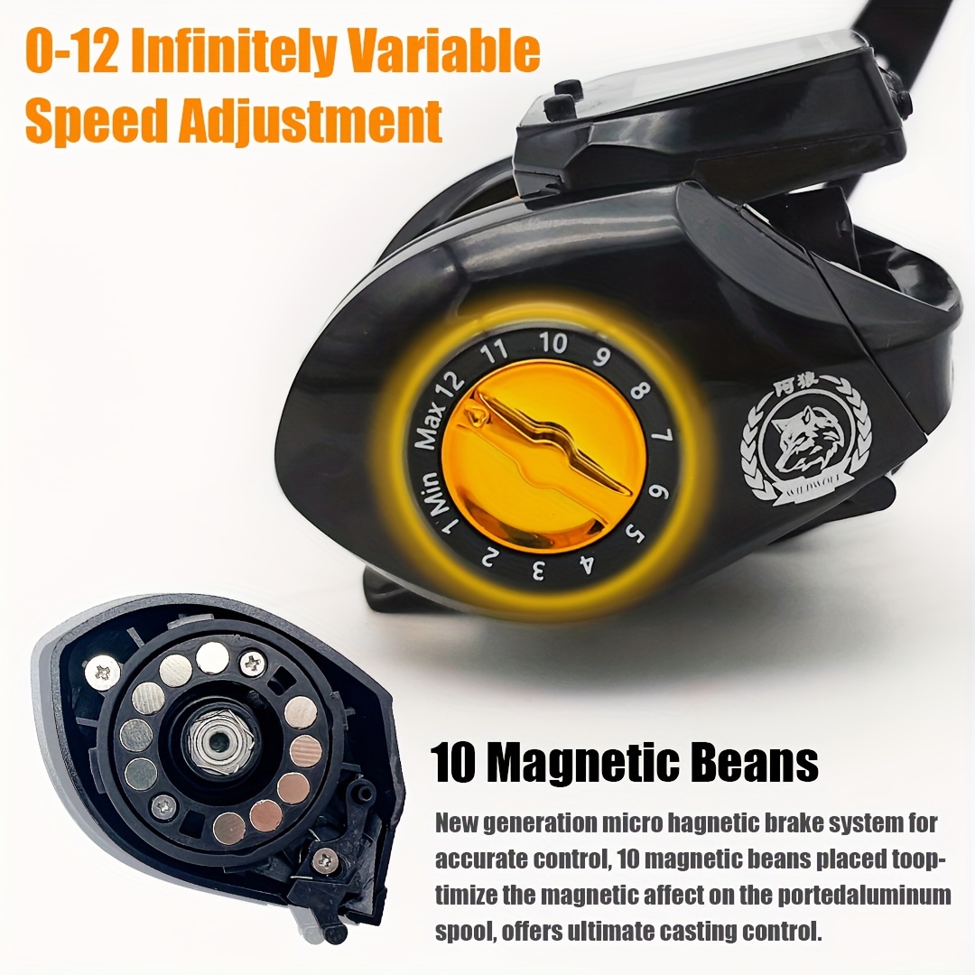 Led Screen Electronic Fishing Reel 7.2:1 Gear Ratio Aluminum - Temu Canada