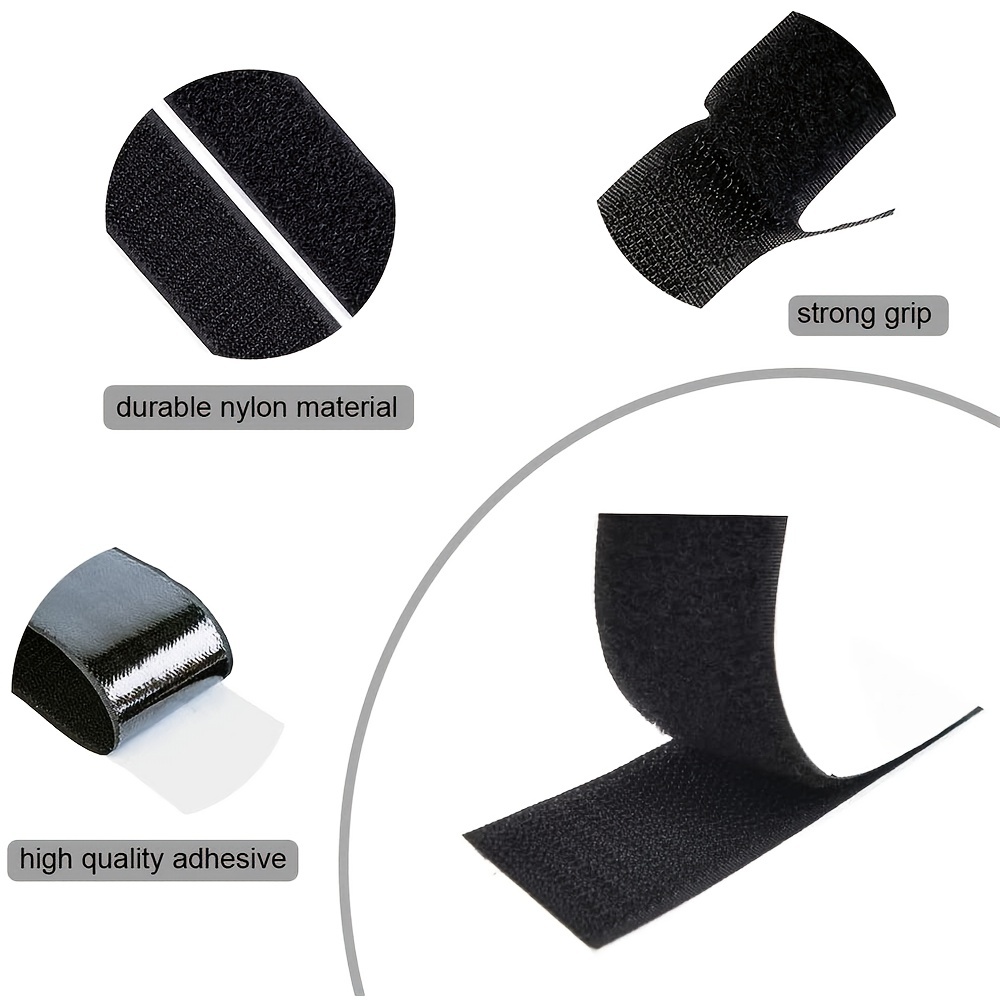 Heavy Duty Hook Loop Tape, Round Velcro Tape Dots, Double Sided Adhesive  Velcro, Self Adhesive Mounting