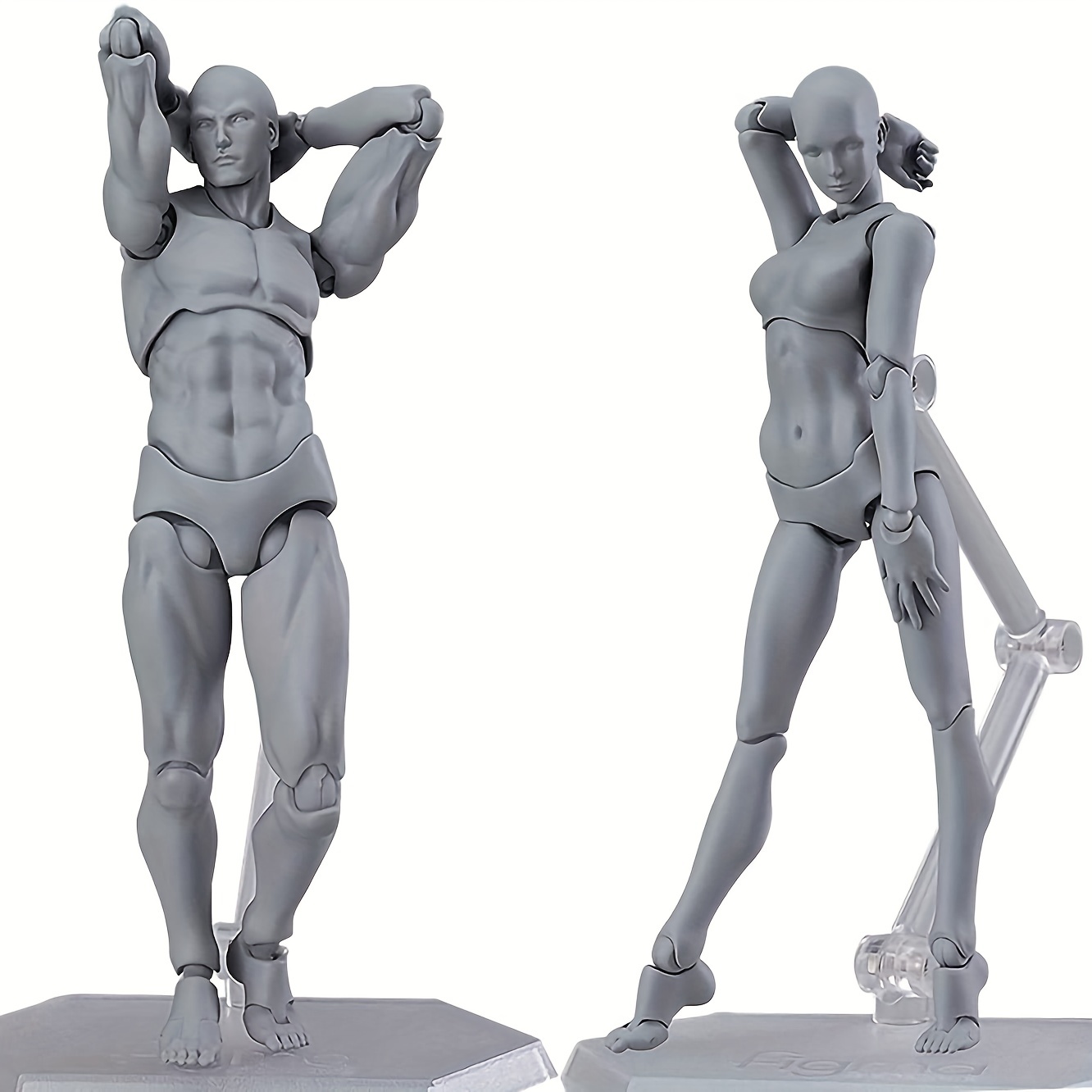 gnallang Drawing Figure Model (Female Model) with Box Model Joint  Movable，Drawing Action Figures PVC Drawing Doll Model Figure Human Body  with Joints