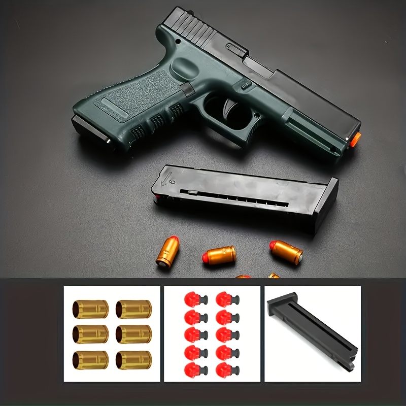 Glizzy Glock Toy Pistol - Electronic Soft Bullet Gun For Outdoor Cs Games