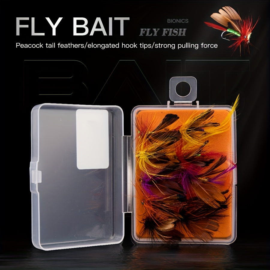 Fly Bait Set Bionic Fishing Flies Artificial Fishing Lure - Temu