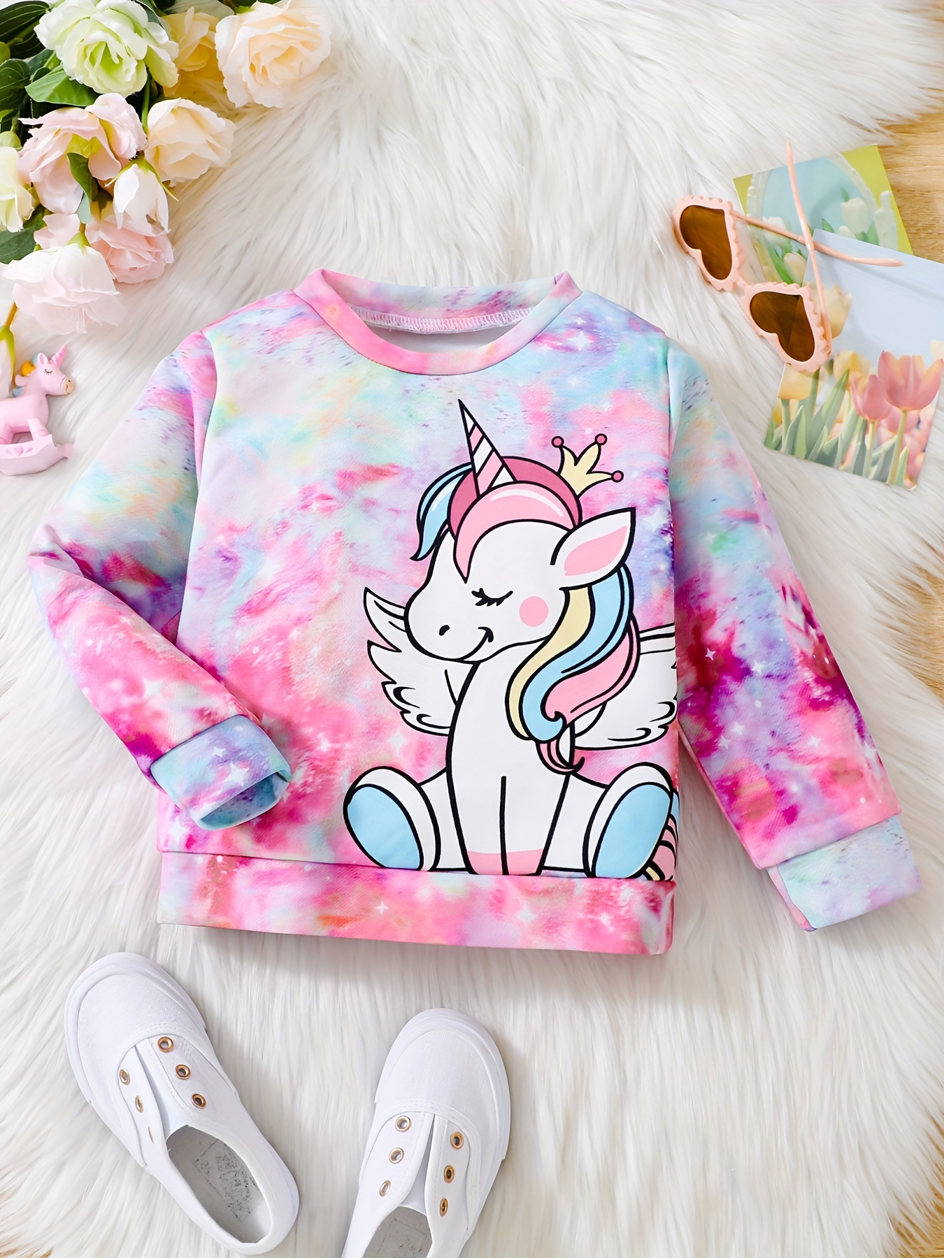 Unicorn tie hot sale dye sweatshirt