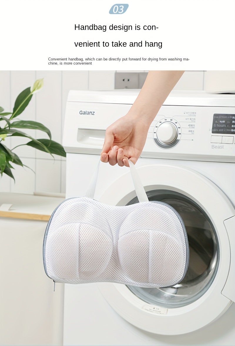 Thickened Chunky Mesh Bra Laundry Bag, Household Anti-deformation Ball Type Wash Bag, Washing Machine Special Underwear Wash Bag, Anti-friction Underwear Mesh Pocket Easter Gift Halloween Christmas Gift