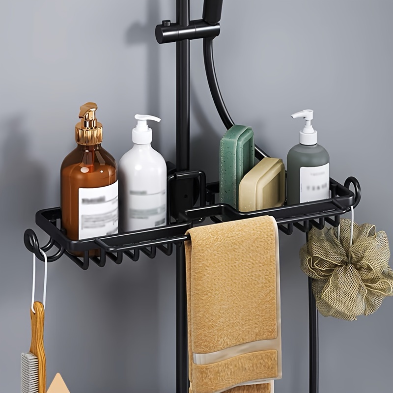 Wall Mounted Bathroom Shelves Floating Shelf Shower Hanging Basket Shampoo  Holder Storage Rack for Bathroom Kitchen Accessories - AliExpress