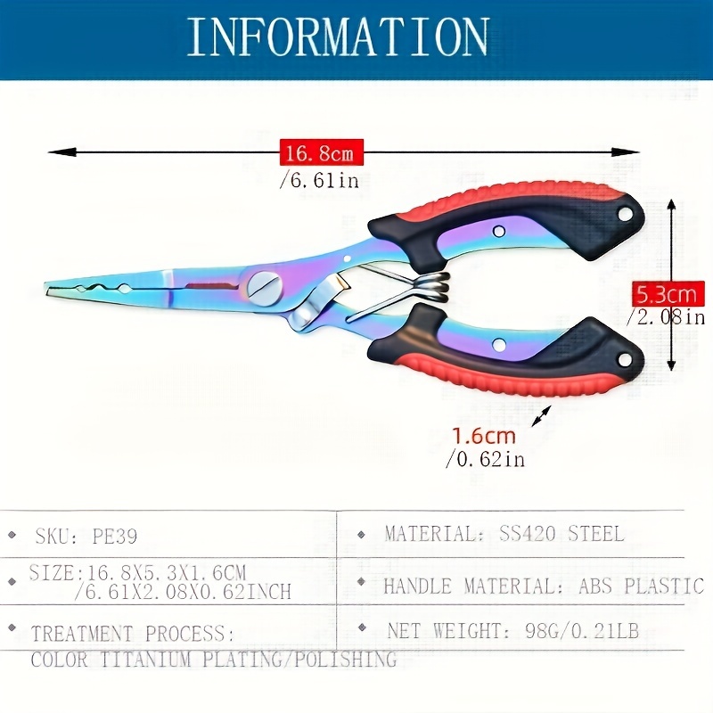 Booms Fishing X02 Aluminum Fishing Pliers