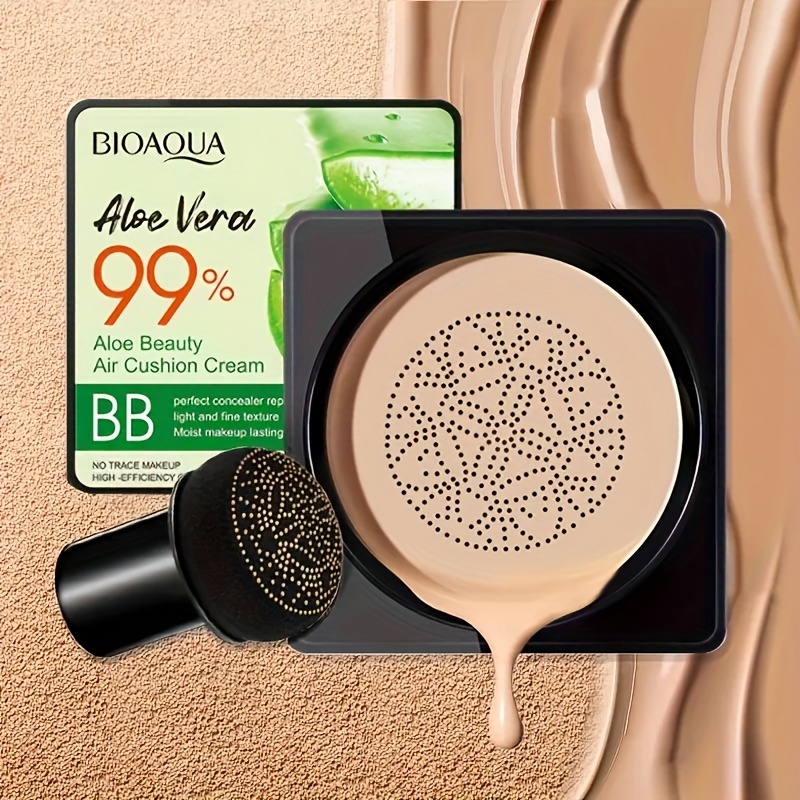 

Aloe Vera 99% Air Cushion Bb Cream - Full Coverage Natural Effect For All Skin Tones And Types - Moisturizing Concealer Cushion Foundation <1 Fl Oz