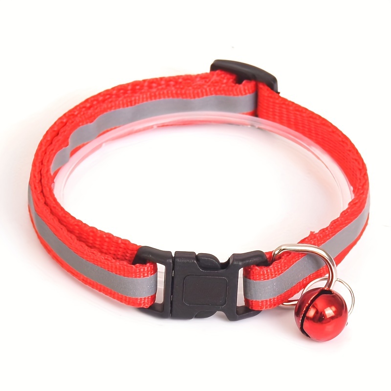 Reflective Breakaway Cat Collar Bell Puppy Collars Litter Temu