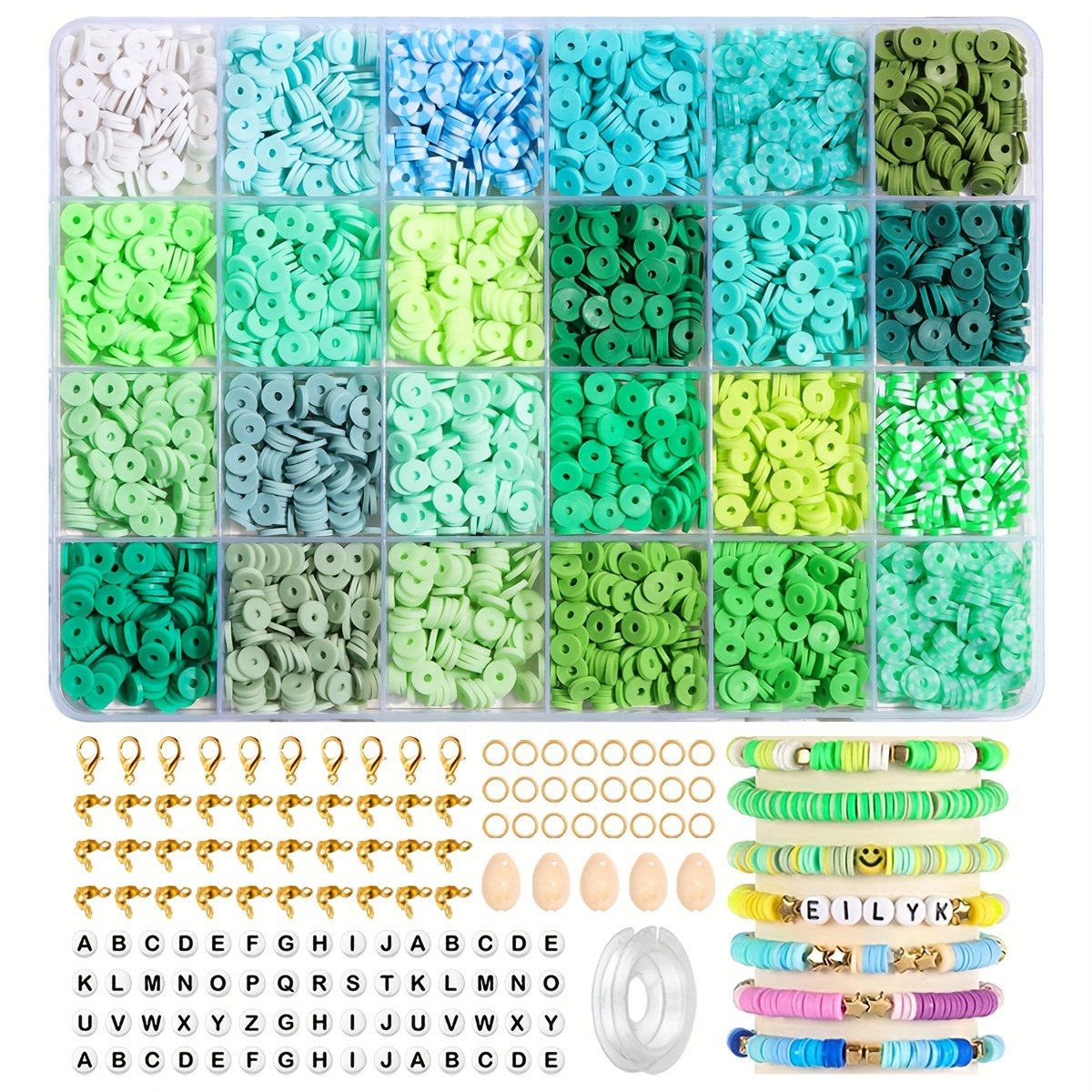 72 Colors 72 Strands Colorful Polymer Clay Disc Flat Beads - Temu