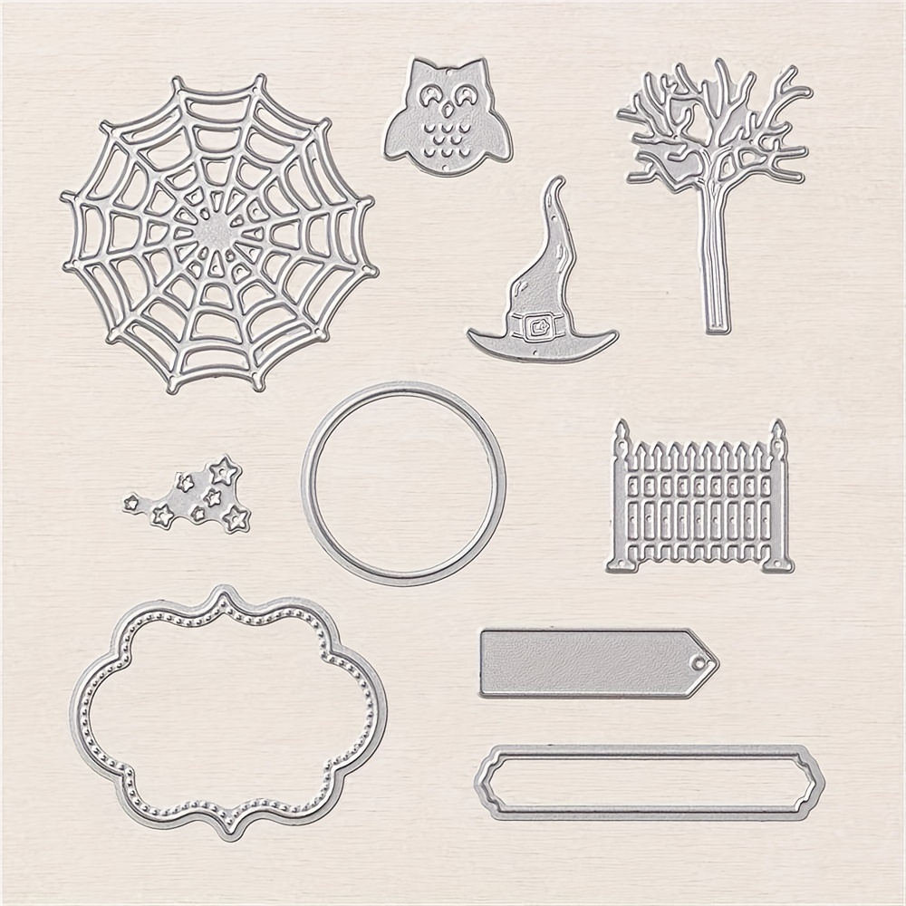 Halloween Frightfully Cute Stamp And Cutting Dies Set For - Temu