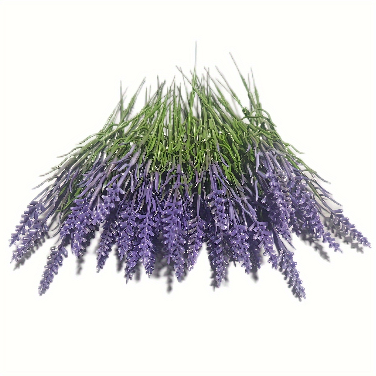 Image of 24/48pcs Artificial Lavender Flowers Artificial Flowers And Plants Plastic Outdoor Indoor Purple Fake Home Decor Farmhouse Porch Flower Pot Window Box Wedding Home