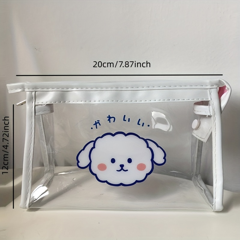 Cute Transparent Waterproof Makeup Bag Cartoon Animal Travel Portable  Cosmetic Storage Bag Student Pencil Case School Office Supplies Stationery  - Beauty & Health - Temu Germany