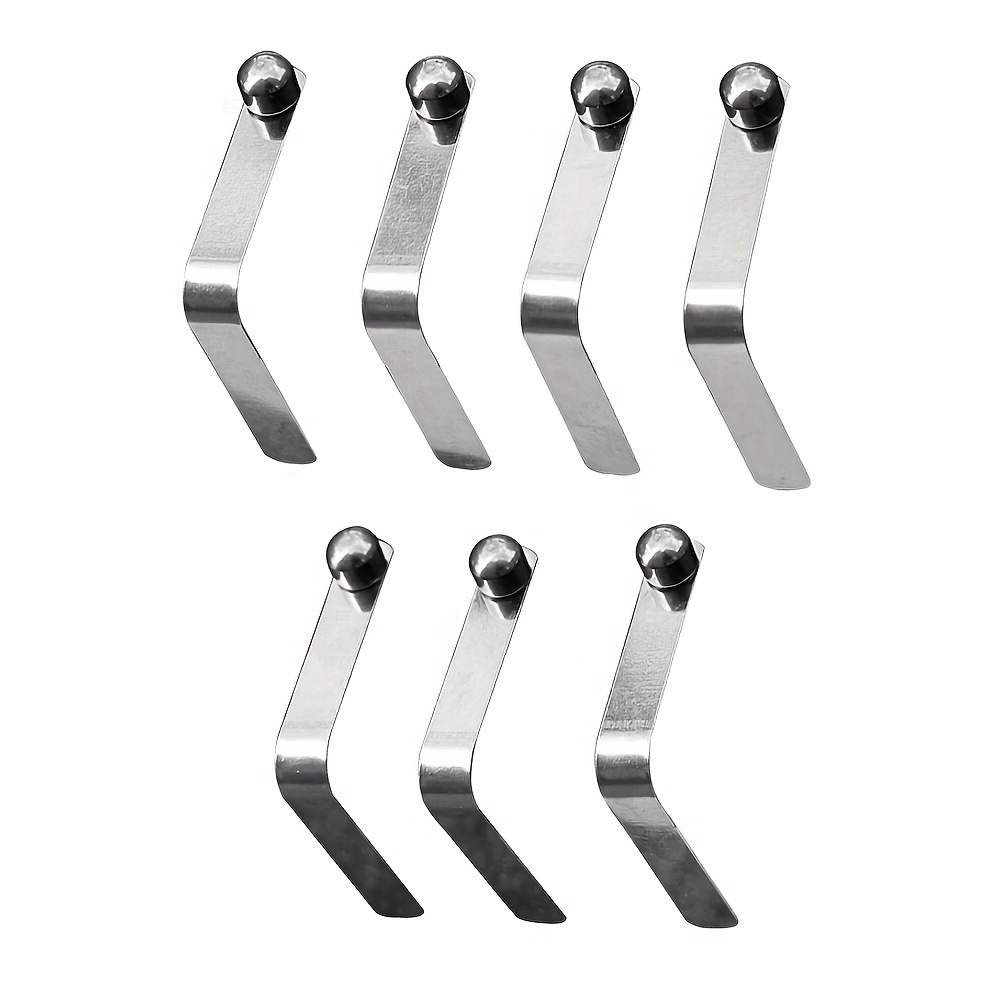 

7pcs Stainless Steel Paddle Spring Buckle, Kayak Paddle Spring Button Clip, Suitable For Kayak Paddle Tent Pole