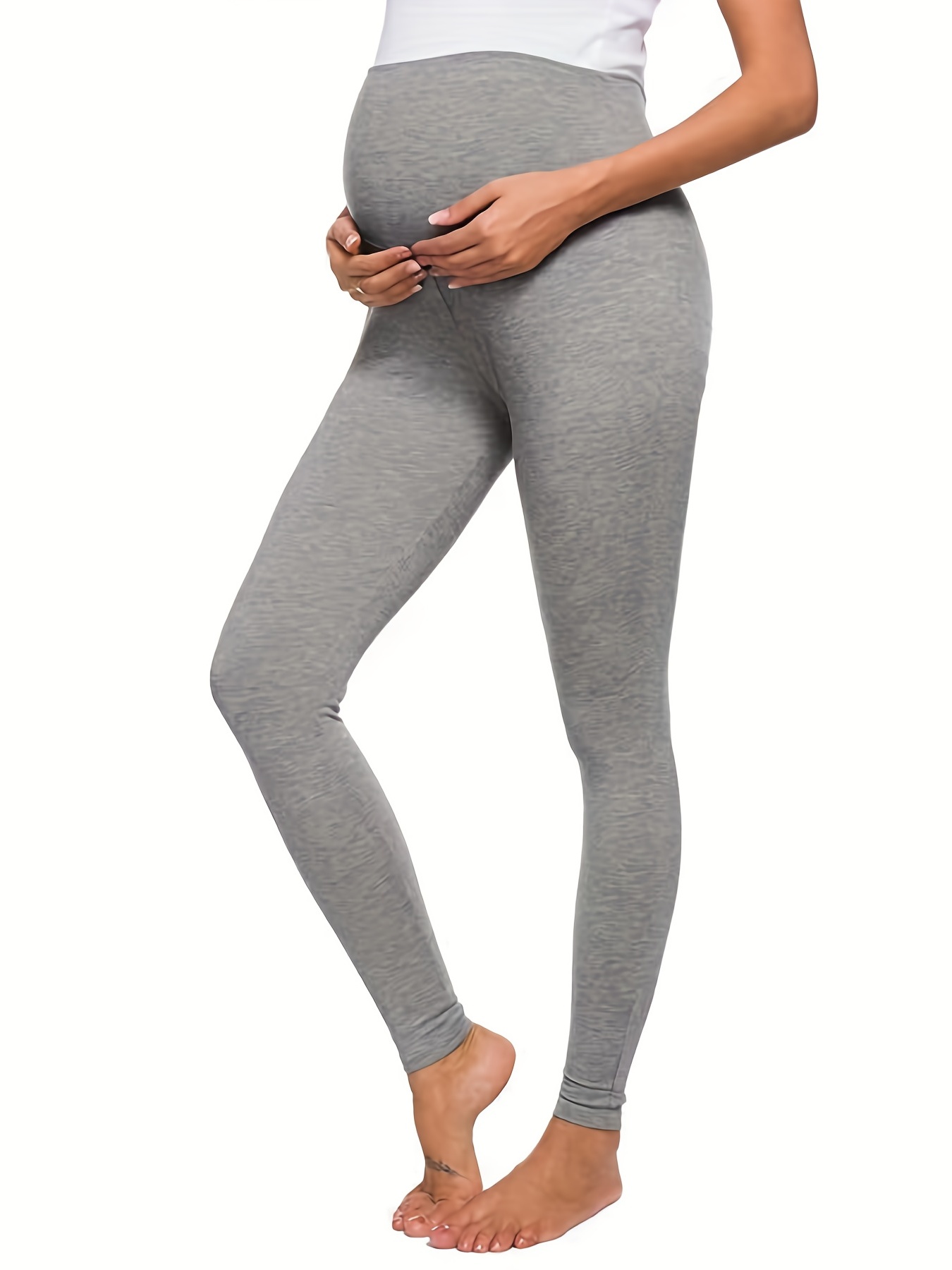 Women's Comfortable Breathable Maternity Leggings for Tummy Support