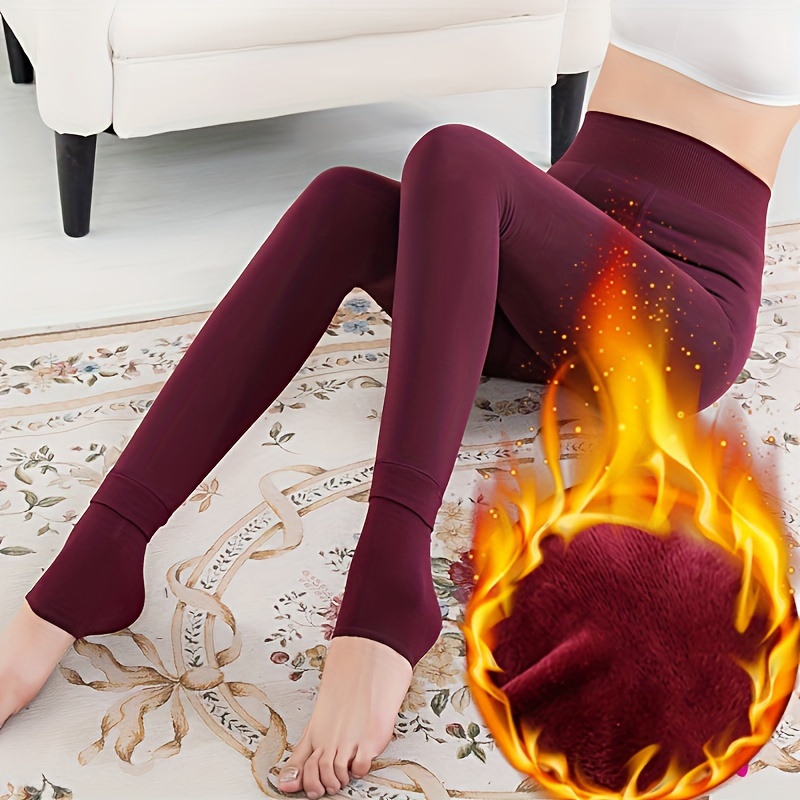 Winter Stockings for Women Leggings Velvet Warm Tights Pants Solid Color  Legging Comfortable Keep Warm Stretchy Legging