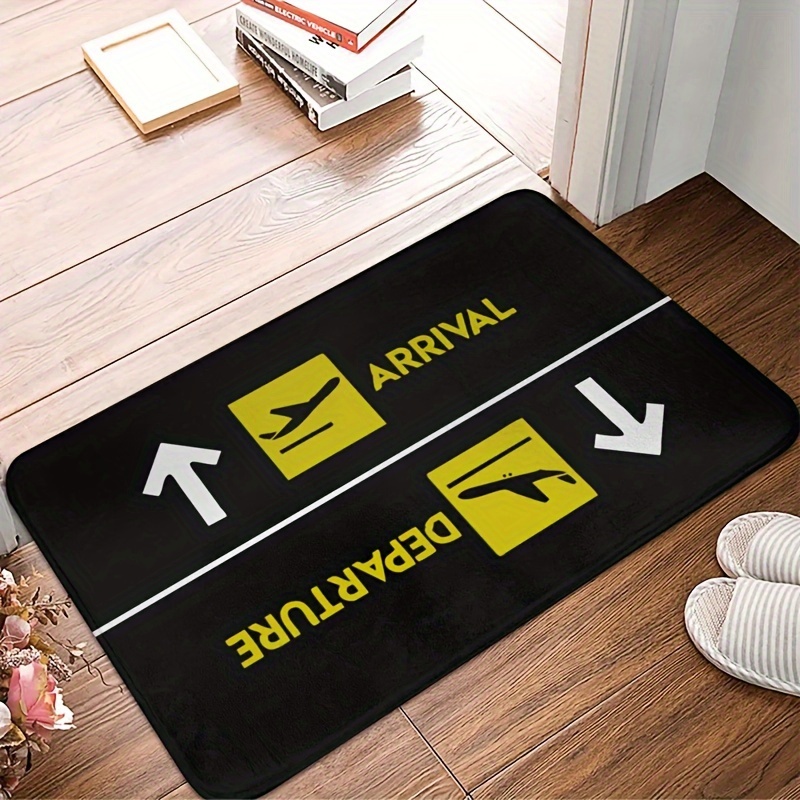 

Popular The Exit Arrival Departure Doormat, Bedroom Mat, Kitchen Home Balcony Aircraft Logo Absorbent Floor Rug, Door Mat, Bath Mat