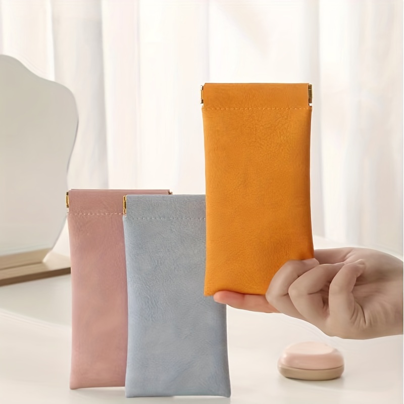 2pcs Unisex Sunglasses Storage Bag, Automatic Closing Box