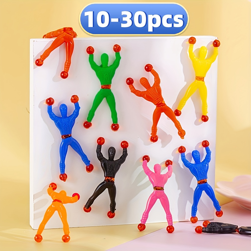 30PCS Stick Man Toy Novelty Fidget Toy Sticky Wall Crawler Toy Sticky Man  Toy