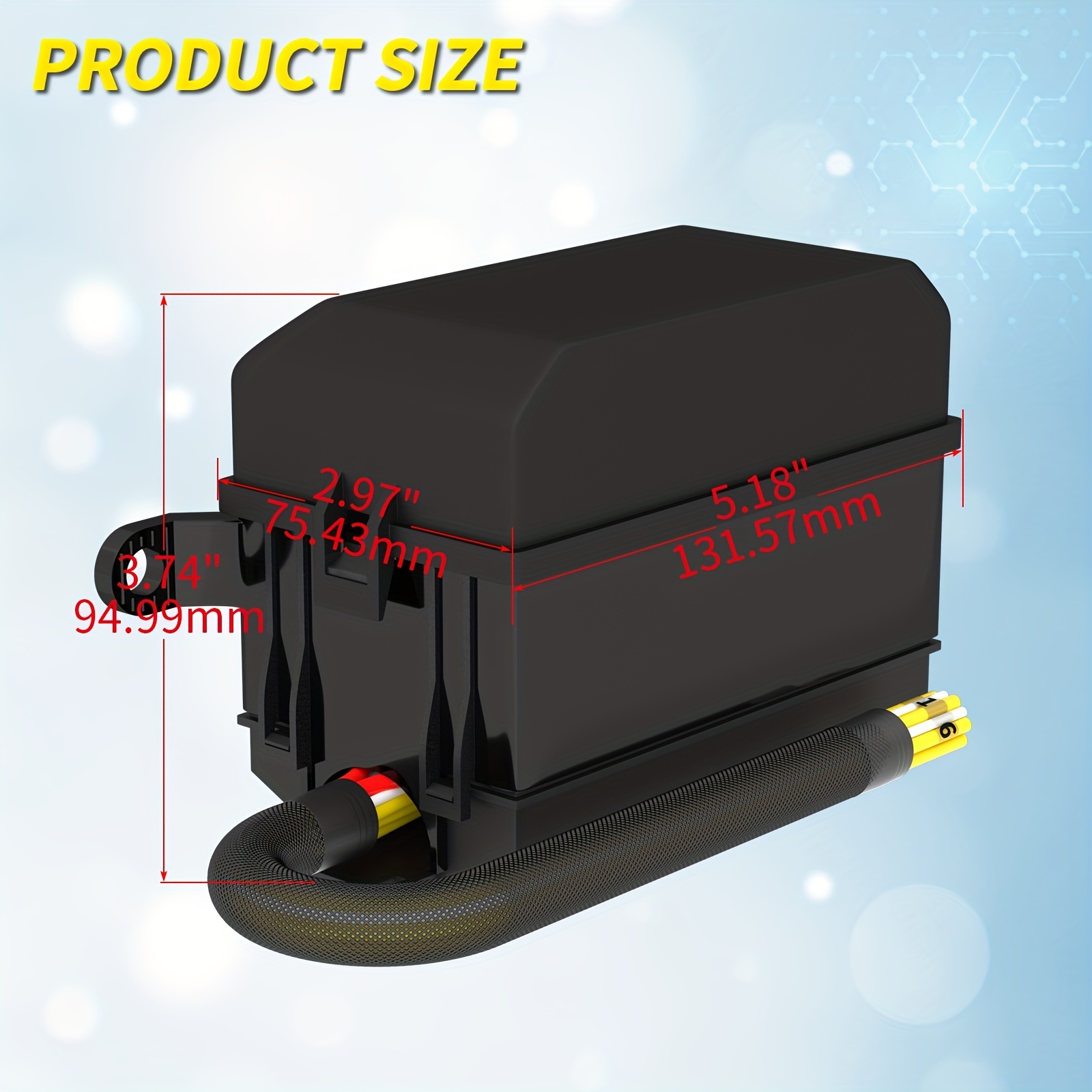 Caja de relé de fusibles de 12 V precableada, 15 ranuras, caja de relé  universal, soporte de fusibles ATC/ATO y panel de relé de 10 ranuras con  relé