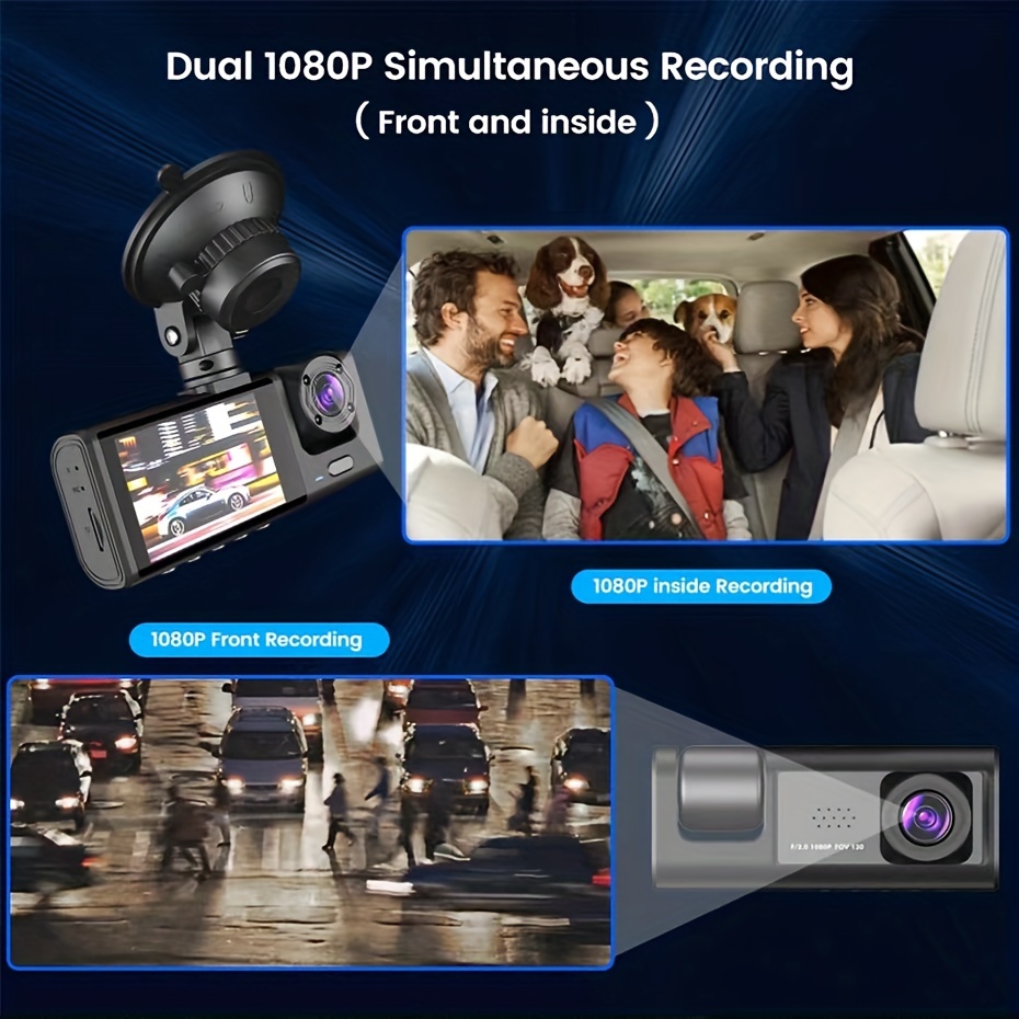 3 Kameraobjektiv Auto DVR, 3-Kanal Dash Cam HD 1080P Dash Kamera Dual Lens  Dashcam Video Recorder Auto Parküberwachung Insede IR Nachtsicht - Temu  Austria