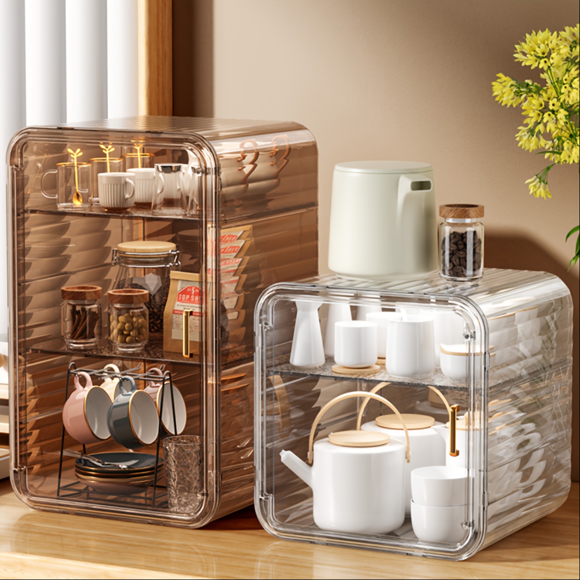 Tabletop Shelf Storage Rack Multifunction Storage And - Temu