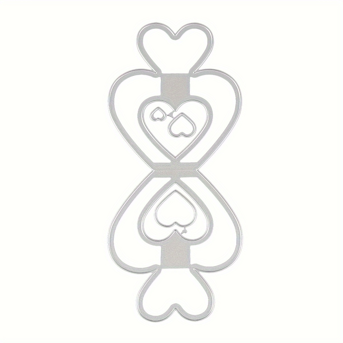 Image of [popular ] Valentine's Day Heart-shaped Metal Cutting Dies For Diy Scrapbooking, Embossing Craft Templates, Scrapbooking Tools