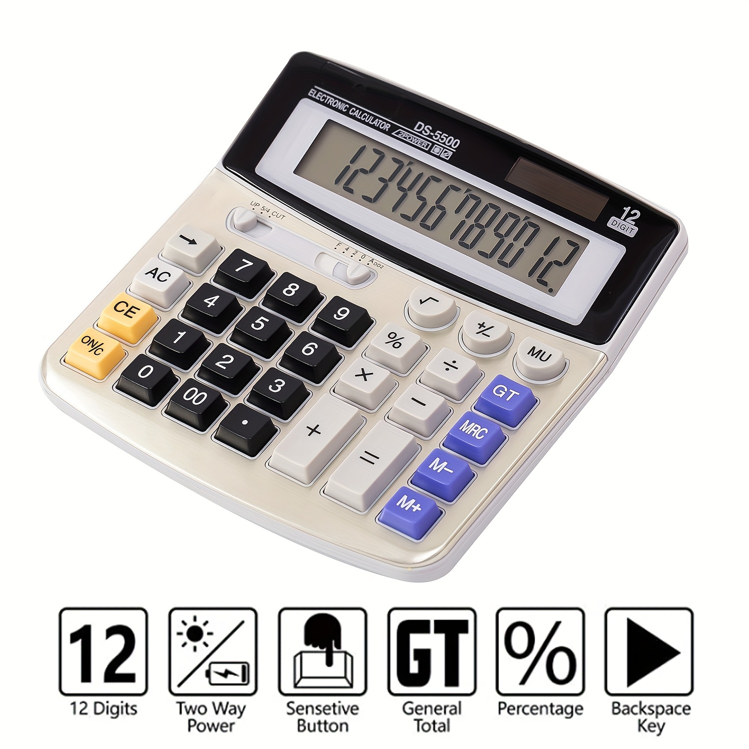 Achetez en gros Calculatrice De Bureau à 12 Chiffres Avec Double