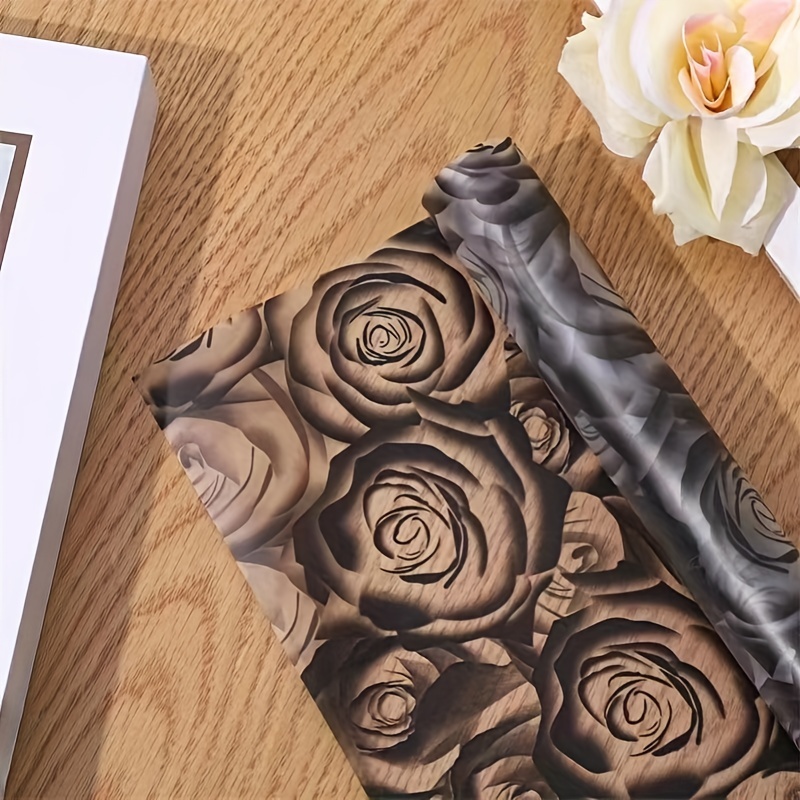 Flower Art Wrapping Paper Rose Wrapping Paper Fog Jelly Film - Temu