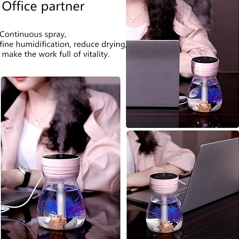 Cute Mini Humidifier For Bedroom And Office Cool Mist Air - Temu