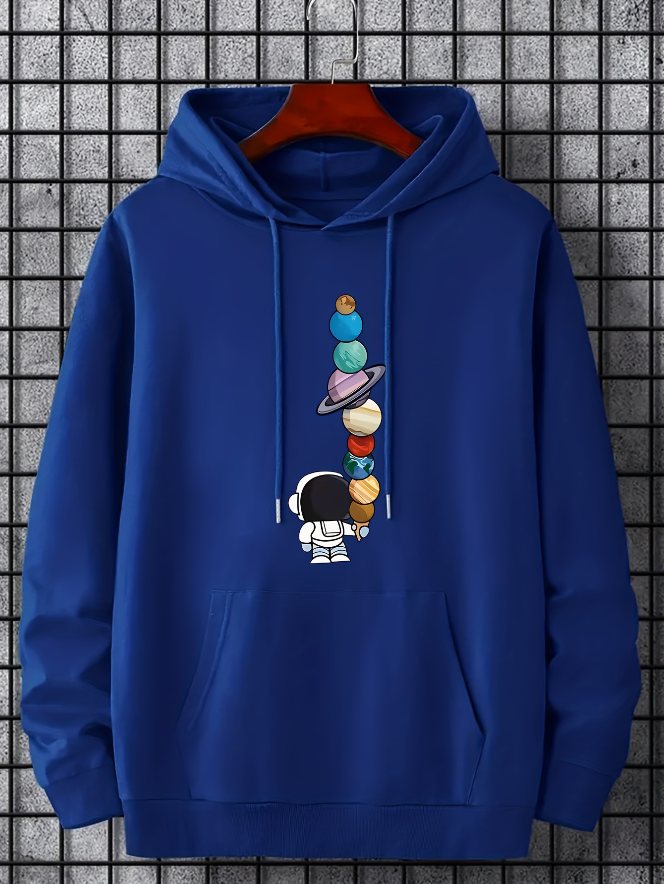 Cartoon Astronaut & Ice Cream Print Hoodie, Hoodies For Men, Men's Casual  Graphic Design Pullover Hooded Sweatshirt With Kangaroo Pocket Streetwear  For Winter Fall, As Gifts - Temu