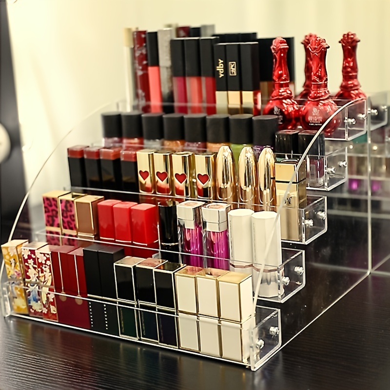 Zetiling Nail Polish Storage Box, 15 Grids, Display Holder for Lipstick and  Cosmetics, Made of Quality Material