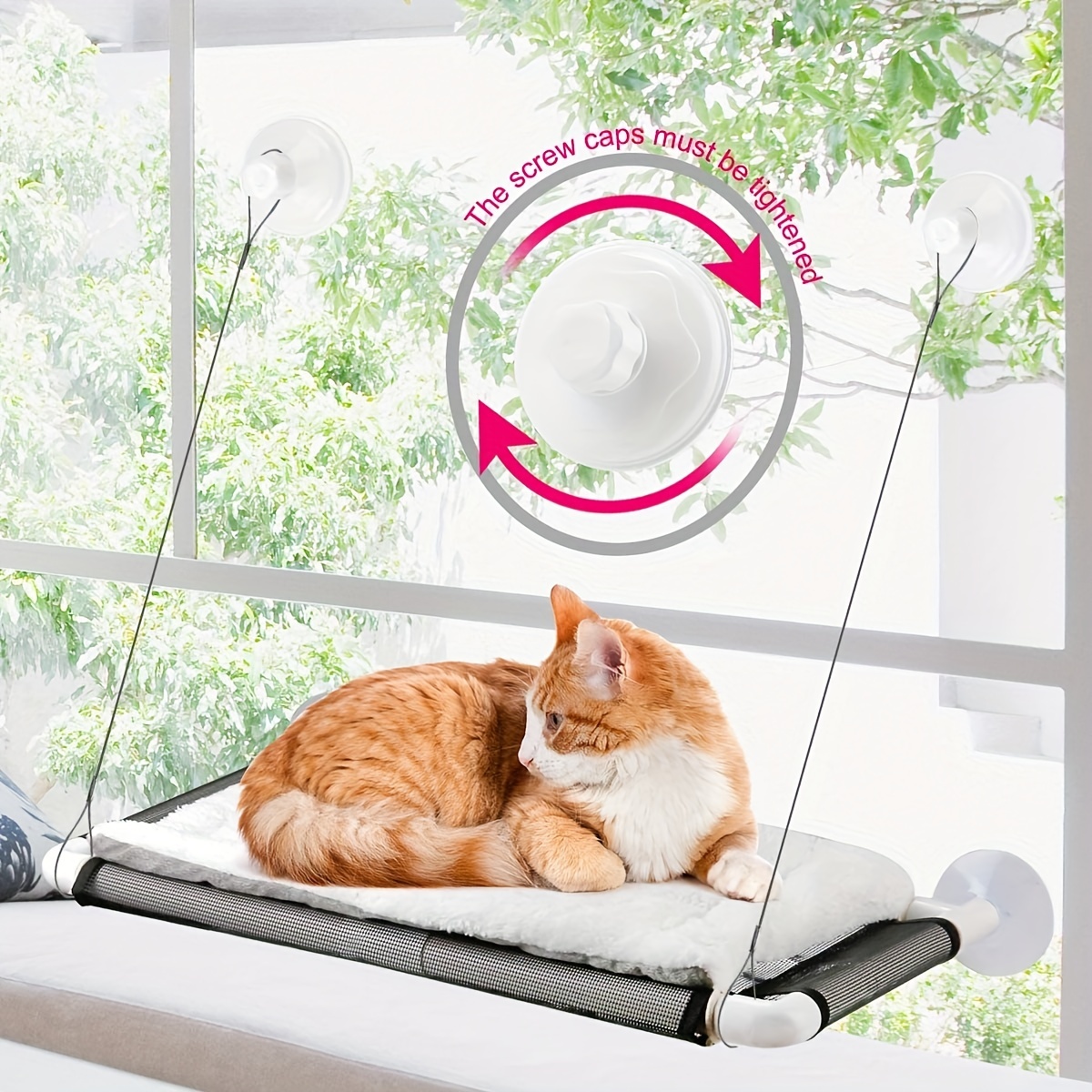 Cat Window Perch Sunshine Sofa Hammock Bed Wall Mounted Cushion for Cats  Indoor Durable Steady Cat Bed Sunbath Space Saving - AliExpress