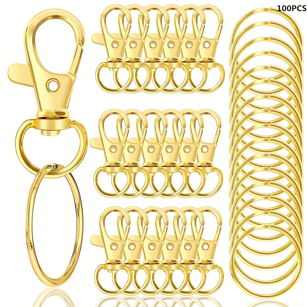 Rotating Lobster Clasps Key Rings Key Chains Key Ring - Temu