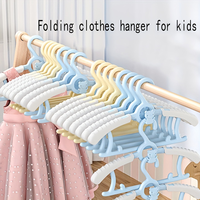 5pcs Kids Clothes Hangers, Baby Clothes Storage Rack, Children's