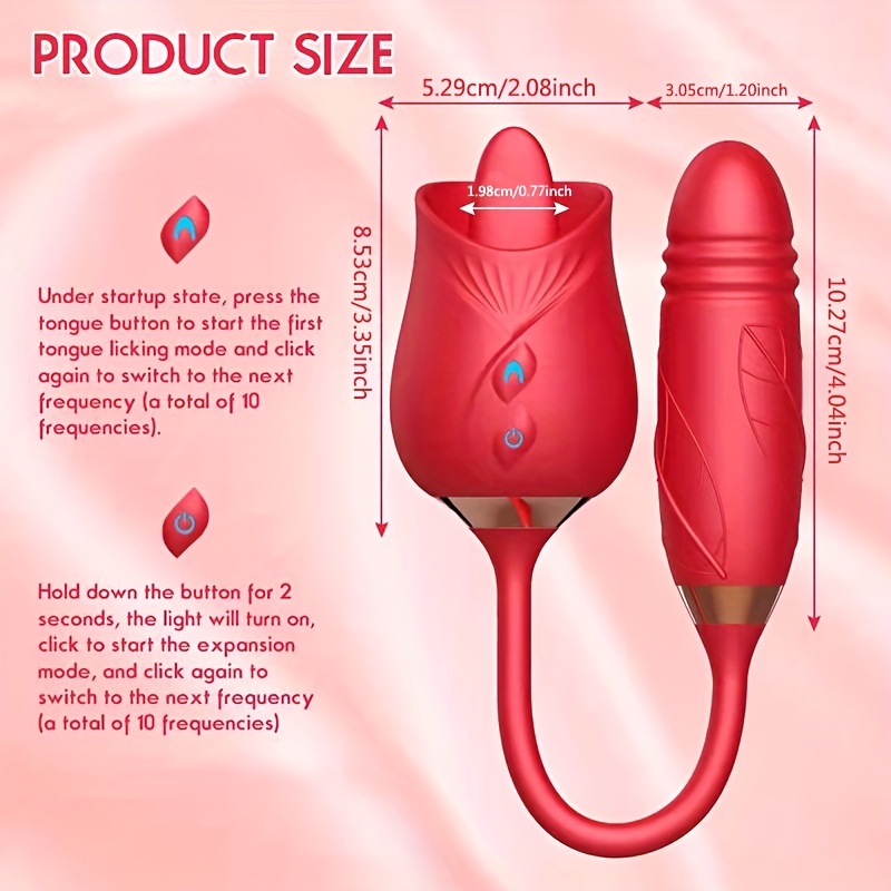 Excite Yourself: Rose Toy Vibrator For Women Mini Tongue - Temu